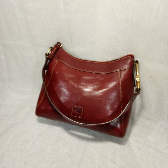 Dooney and Bourke Red Florentine Large Cassidy Hobo